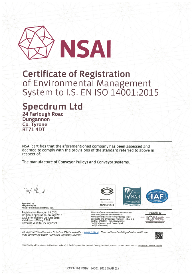 Nsai 14001 Certificate